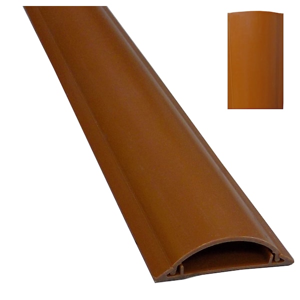 Electriduct Cable Protector, 7/8 in H, 3 ft L, 3-1/2 in W, 2 Channel, PVC, Terracotta CSX-4-36-TC - main